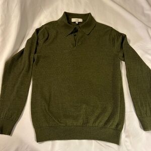 Turnbury Extra Fine Merino Wool Collard Sweater